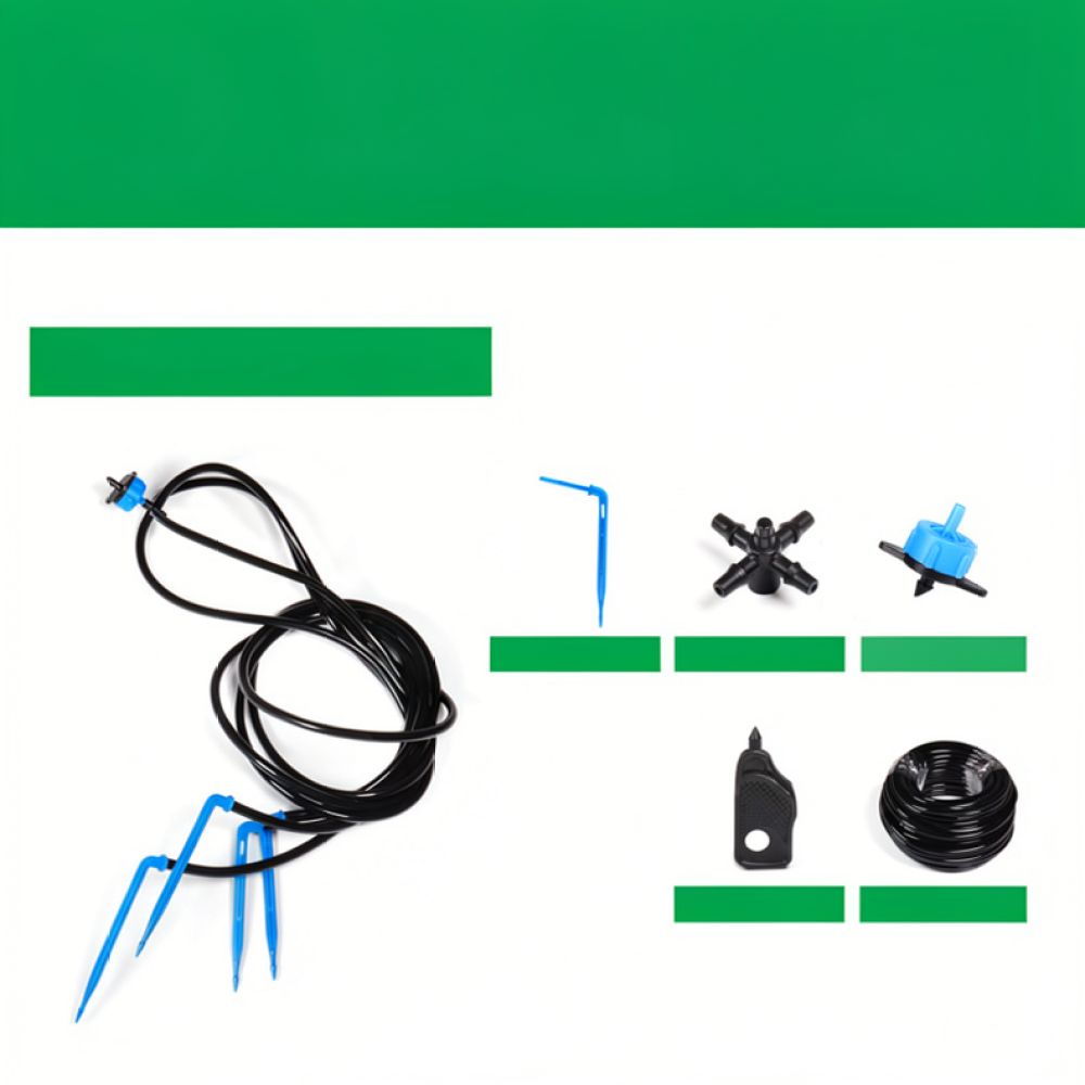 Drip Irrigation System Automatic Kit - ชุดอุปกรณ์ระบบน้ำหยดสำหรับสวน สำหรับต้นไม้ในกระถางในโรงเรือน ระบบให้น้ำ ตัวควบคุมอัตราการไหล อุปกรณ์เสริมหัวจ่ายน้ำ