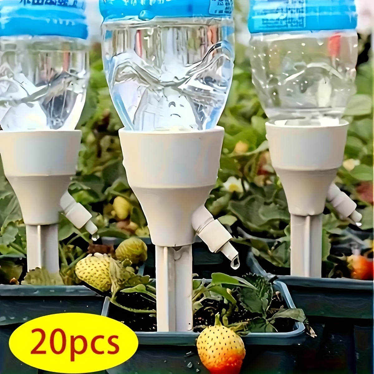 Drip Irrigation System Automatic Kit - ชุดระบบน้ำหยดอัตโนมัติสำหรับต้นไม้ 20 ชิ้น ปรับอัตราการไหลของน้ำได้ ไม่ใช้แบตเตอรี่ ใช้ได้กับขวดเกลียวมาตรฐาน