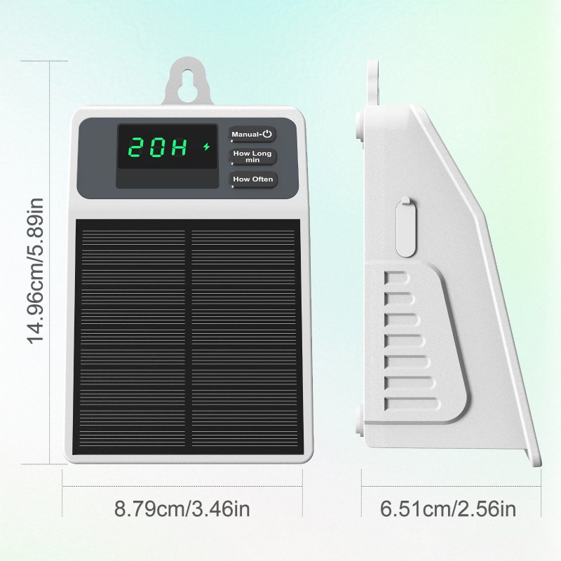 Solar Drip Irrigation Kit Garden - ชุดระบบน้ำหยดอัตโนมัติพลังงานแสงอาทิตย์ AS60 สำหรับสวนกลางแจ้ง ระบบรดน้ำอัจฉริยะ ตั้งเวลาได้ เหมาะสำหรับคนรักการเดินทางและคนรักต้นไม้ที่มีกิจกรรมมากมาย