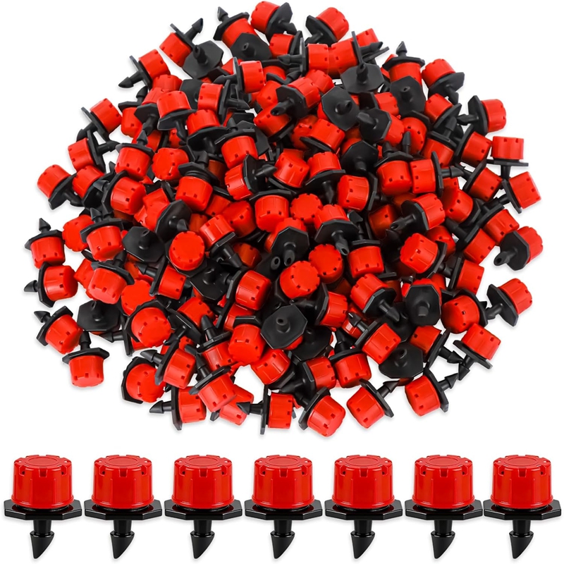 Drip Emitters Adjustable 360 Micro - หัวฉีดน้ำหยดปรับได้, หัวฉีดน้ำขนาด 1/4 นิ้ว แบบหมุนได้ 360