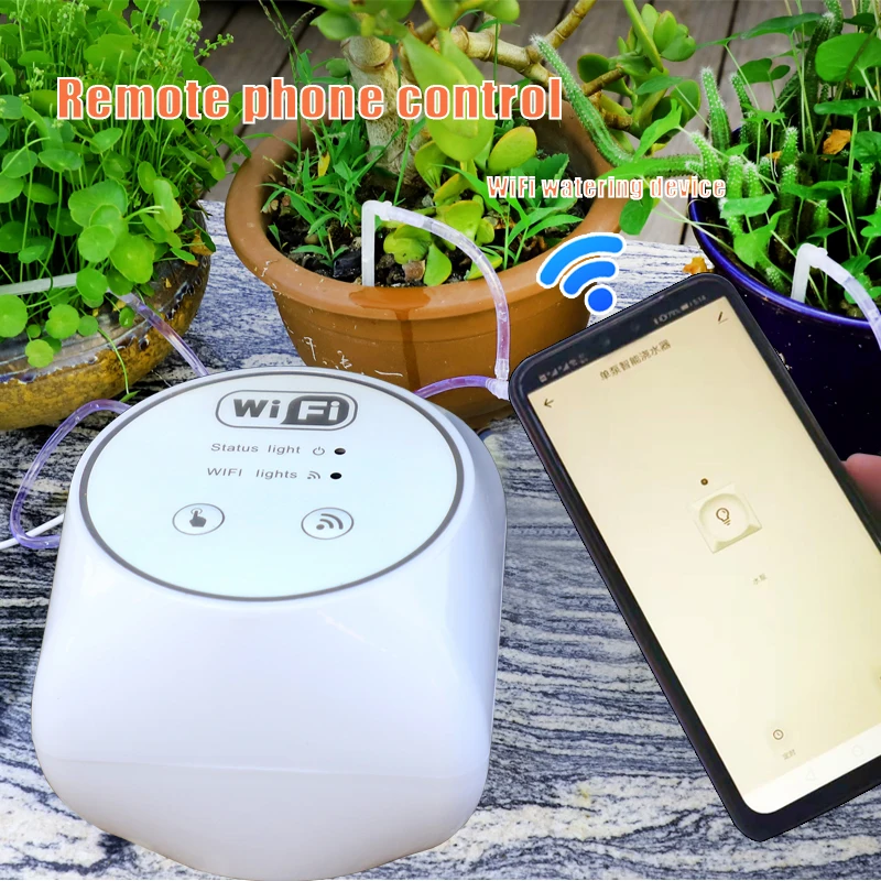 Automatic Watering Pump Indoor Plants - ตัวควบคุมระบบรดน้ำอัตโนมัติแบบ Wifi สำหรับสวน ปั๊มน้ำอัจฉริยะพร้อมตัวตั้งเวลาสำหรับรดน้ำต้นไม้ในร่ม อุปกรณ์ระบบชลประทาน