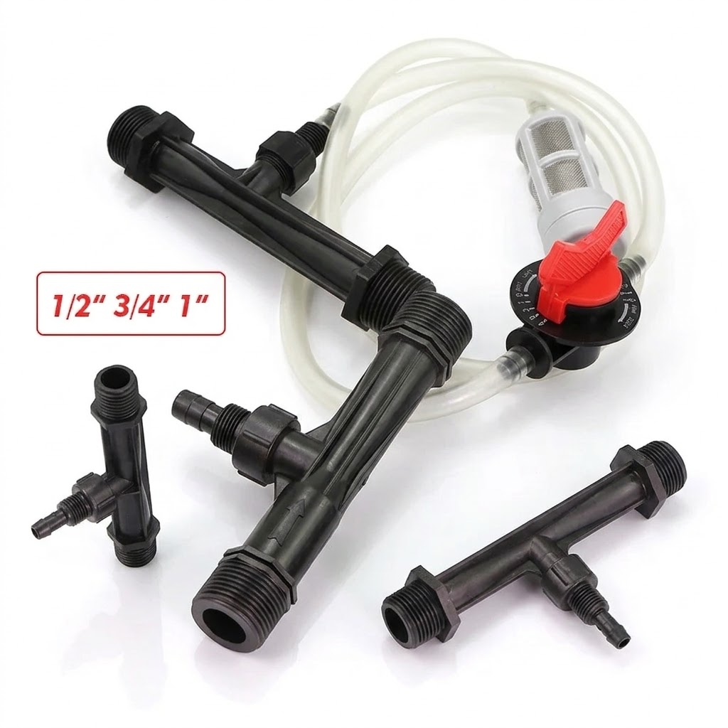 Fertilizer Injector Venturi 3/4 Inch - ชุดหัวฉีดปุ๋ยเวนทูรี ขนาด 1/2 3/4 1 นิ้ว