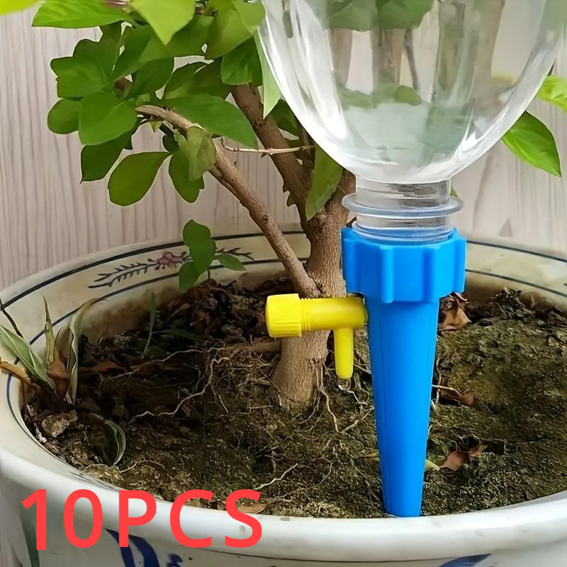 Drip Irrigation System Automatic Kit - ระบบรดน้ำต้นไม้อัตโนมัติแบบหยดน้ำ ปรับได้ 10 ชิ้น สำหรับสวนในบ้าน ระเบียง