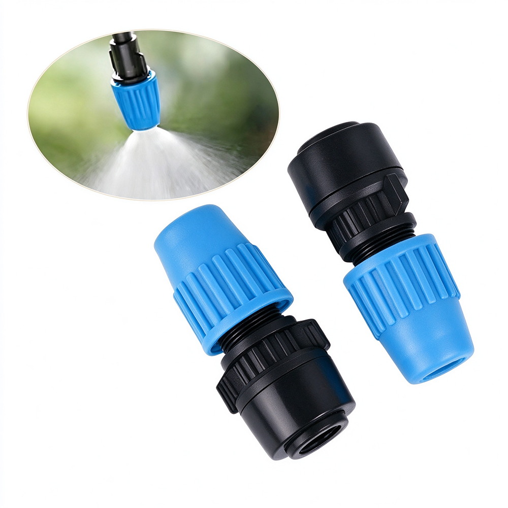 Drip Emitters Adjustable 360 Micro - 10 ชิ้น หัวสปริงเกลอร์ขนาดเล็กแบบต่อเร็ว 1/4 นิ้ว หัวฉีดพ่นหมอกปรับได้