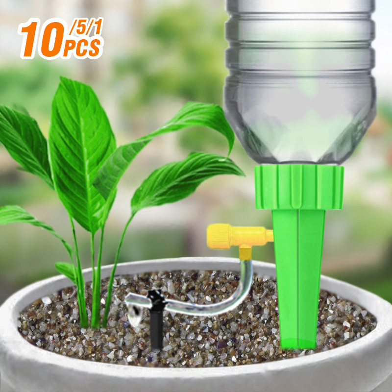 Drip Irrigation System Automatic Kit - หยดชลประทานชุดสําหรับหม้ออัตโนมัติสวนพืชรดน้ําระบบ Houseplants Waterer เรือนกระจกดอกไม้ปรับ Drippers
