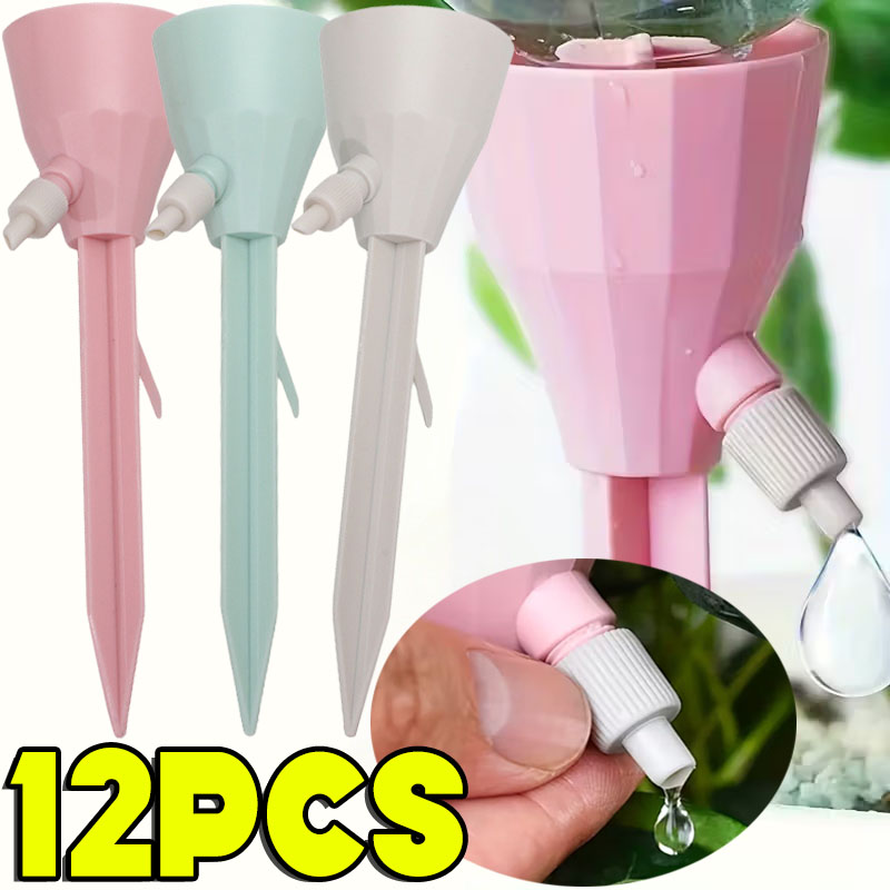 Drip Irrigation System Automatic Kit - ระบบน้ำหยดอัตโนมัติ 1/12 ชิ้น ปรับระดับได้ สำหรับต้นไม้ ดอกไม้