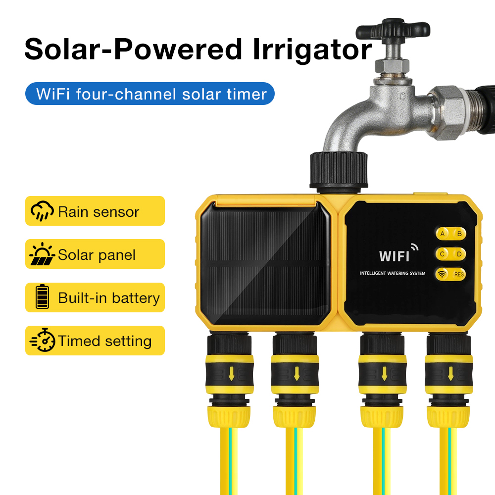 Wifi Water Timer Hose Faucet Smart - ระบบควบคุมการรดน้ำด้วยพลังงานแสงอาทิตย์ พร้อม WiFi สมาร์ท ตั้งเวลาอัตโนมัติ สำหรับก๊อกน้ำ