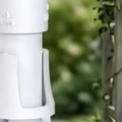 Rain Sensor For Irrigation Timer - สำหรับสวนในบ้าน เซ็นเซอร์วัดปริมาณน้ำฝนแบบมีสายสำหรับการผสานการทำงานกับตัวตั้งเวลาการรดน้ำ โครงสร้างพลาสติกทนต่อสภาพอากาศ สีขาว