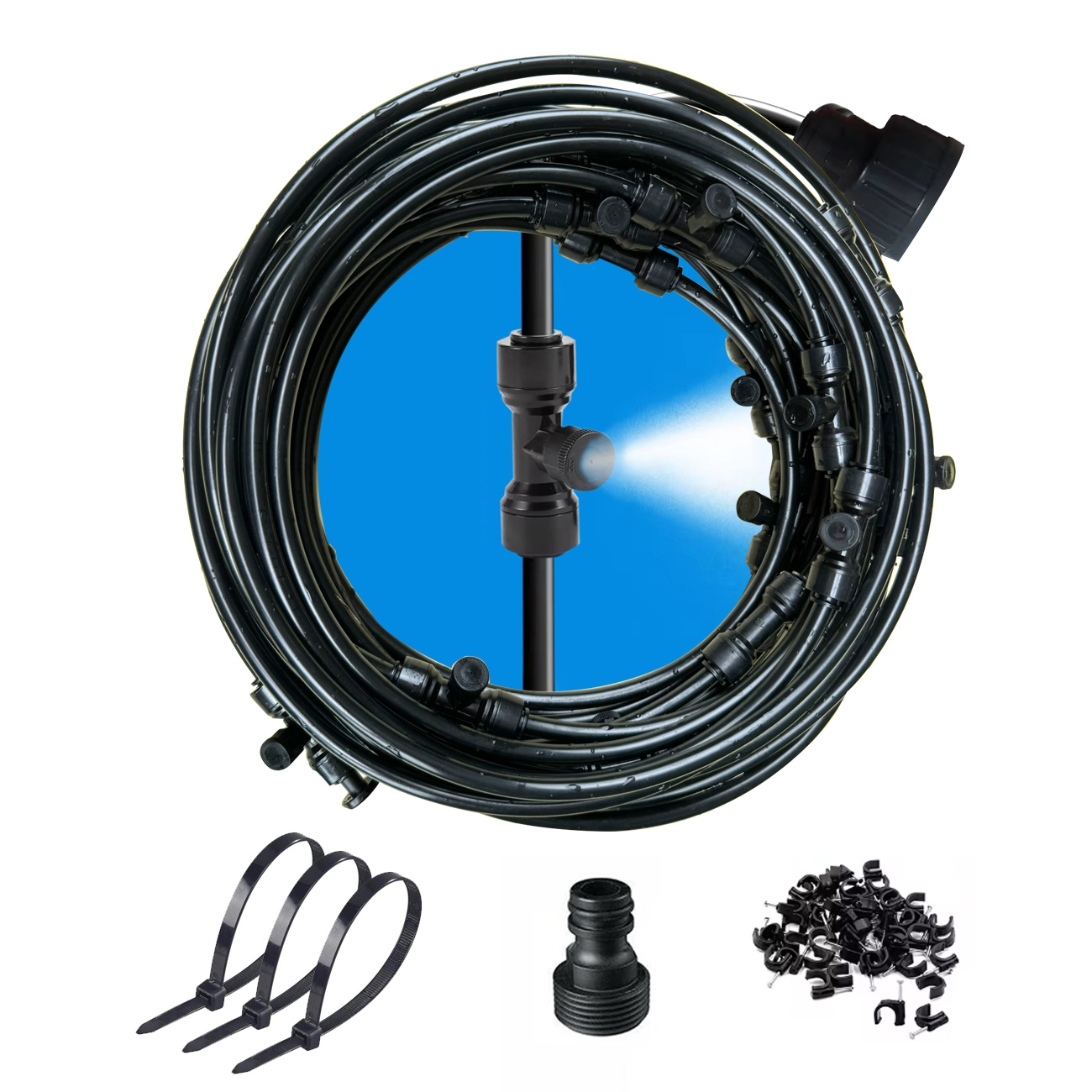Mist Cooling System Outdoor Patio 15M - กลางแจ้ง Cooling Patio Misting System 6/9/12/15m