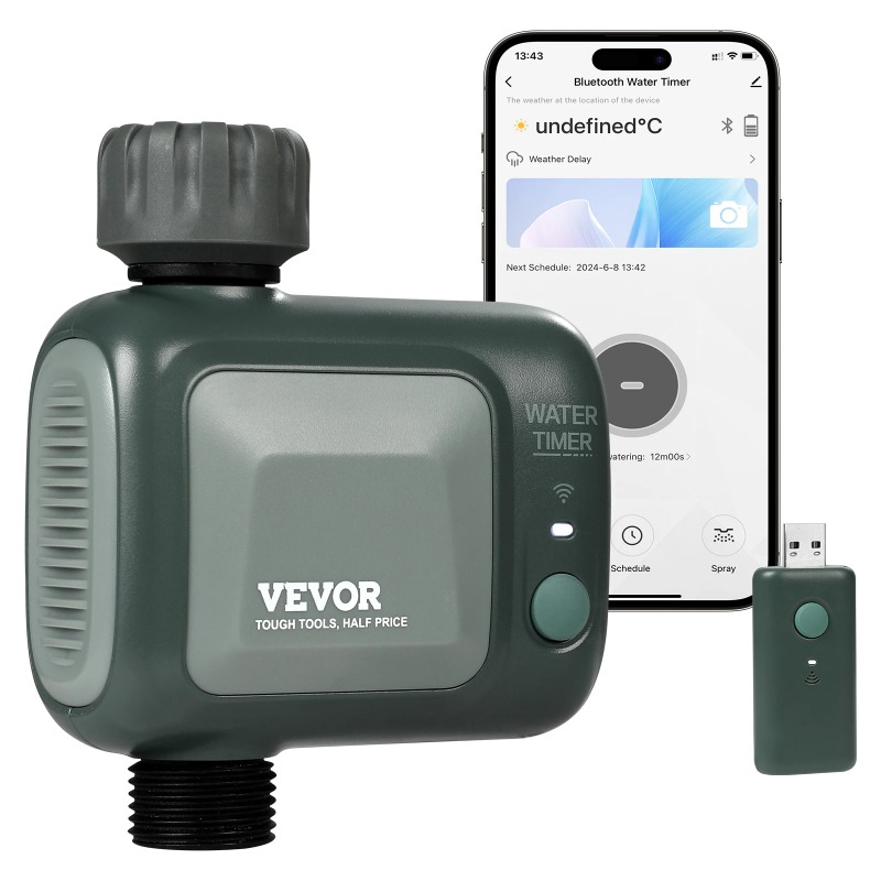 Wifi Water Timer Hose Faucet Smart - ตัวตั้งเวลาควบคุมการรดน้ำแบบ WiFi สำหรับก๊อกน้ำเดี่ยว/สองทาง ควบคุมผ่านแอพ/สั่งงานด้วยเสียง มาตรฐาน IPX6