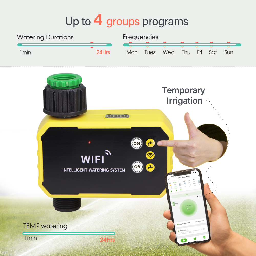 Zigbee สมาร์ทชลประทานจับเวลาพล - Rain Sensor For Irrigation Timer บทวิจารณ์และราคา