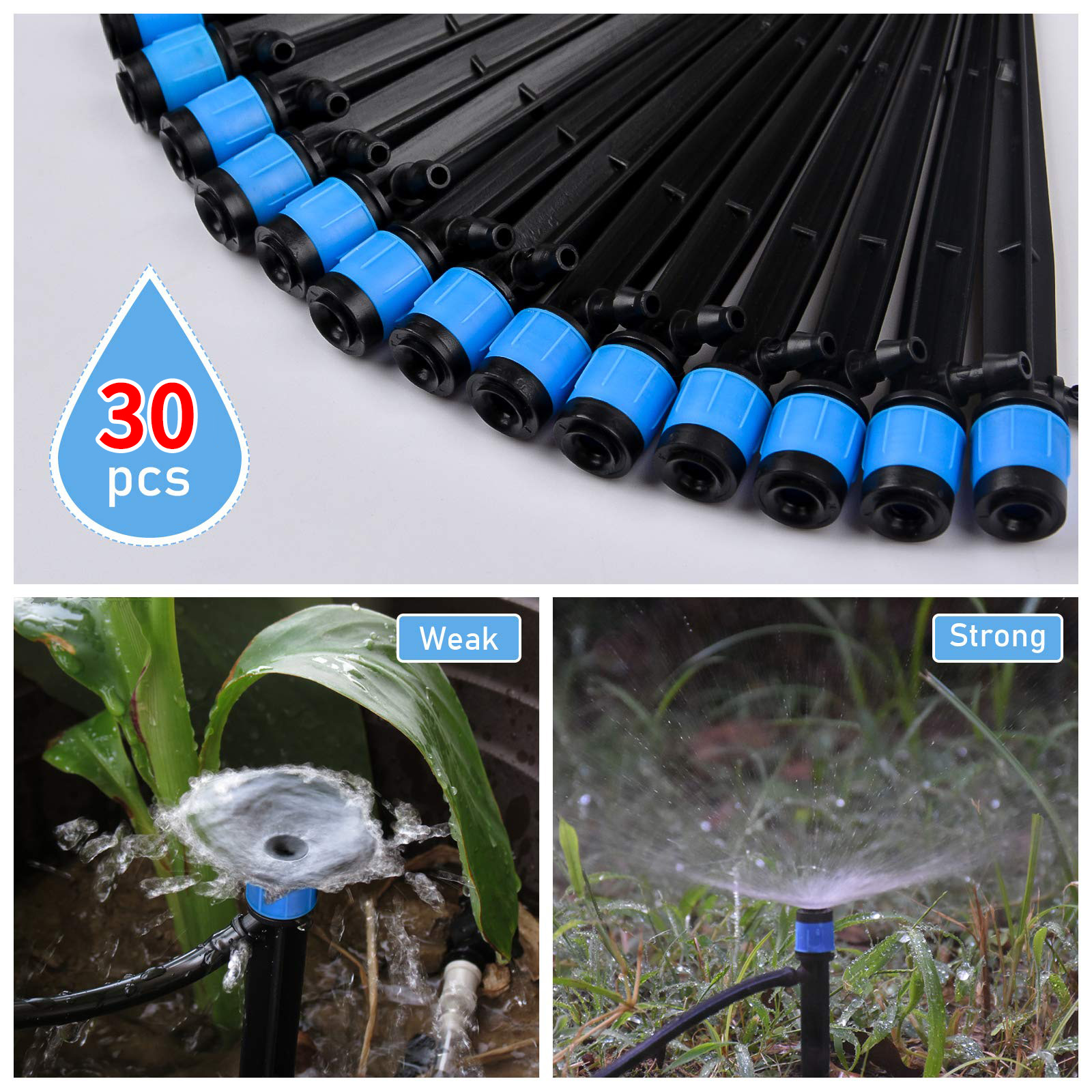 หัวฉีดน้ำหยดแบบปรับได้ 360 องศ - Drip Emitters Adjustable 360 Micro บทวิจารณ์และราคา