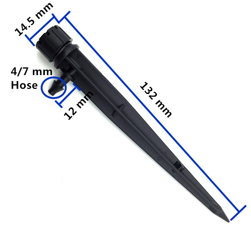 6PCS สีดำปรับ Drippers ชลประทา - Drip Emitters Adjustable 360 Micro บทวิจารณ์และราคา