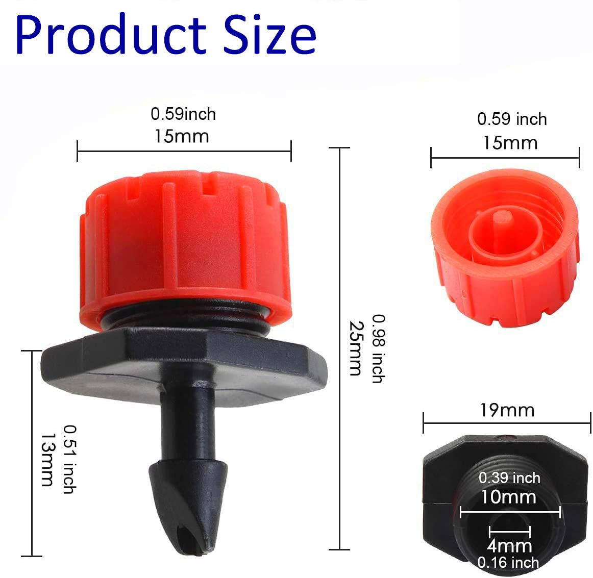 หยดน้ำชลประทานปรับได้สปริงเกอร - Drip Emitters Adjustable 360 Micro บทวิจารณ์และราคา