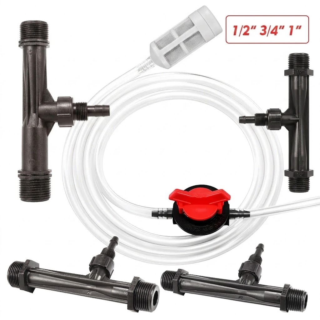 ชุดหัวฉีดน้ำยาปุ๋ยเวนจูรีสำหรั - Fertilizer Injector Venturi 3/4 Inch บทวิจารณ์และราคา