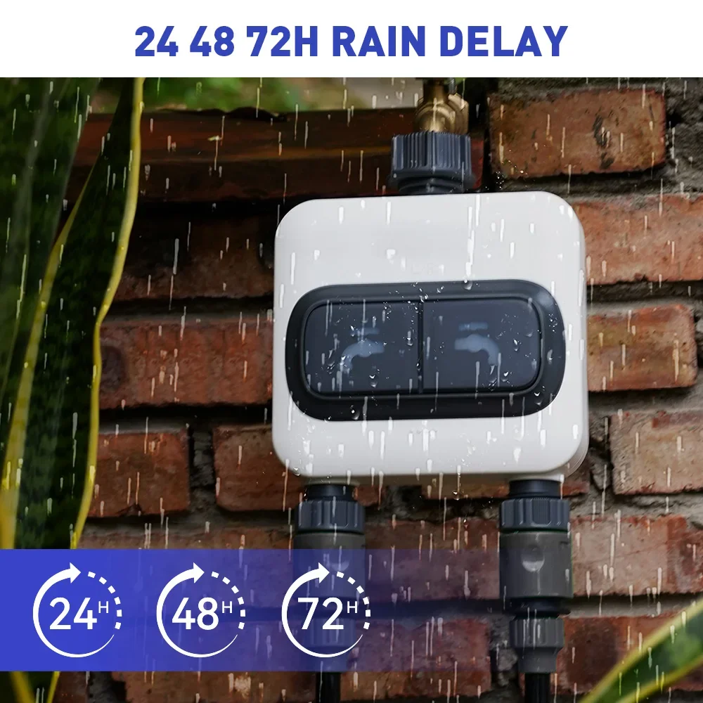 RAINPOINT Wi-Fi ตัวควบคุมการรด - Wifi Water Timer Hose Faucet Smart บทวิจารณ์และราคา