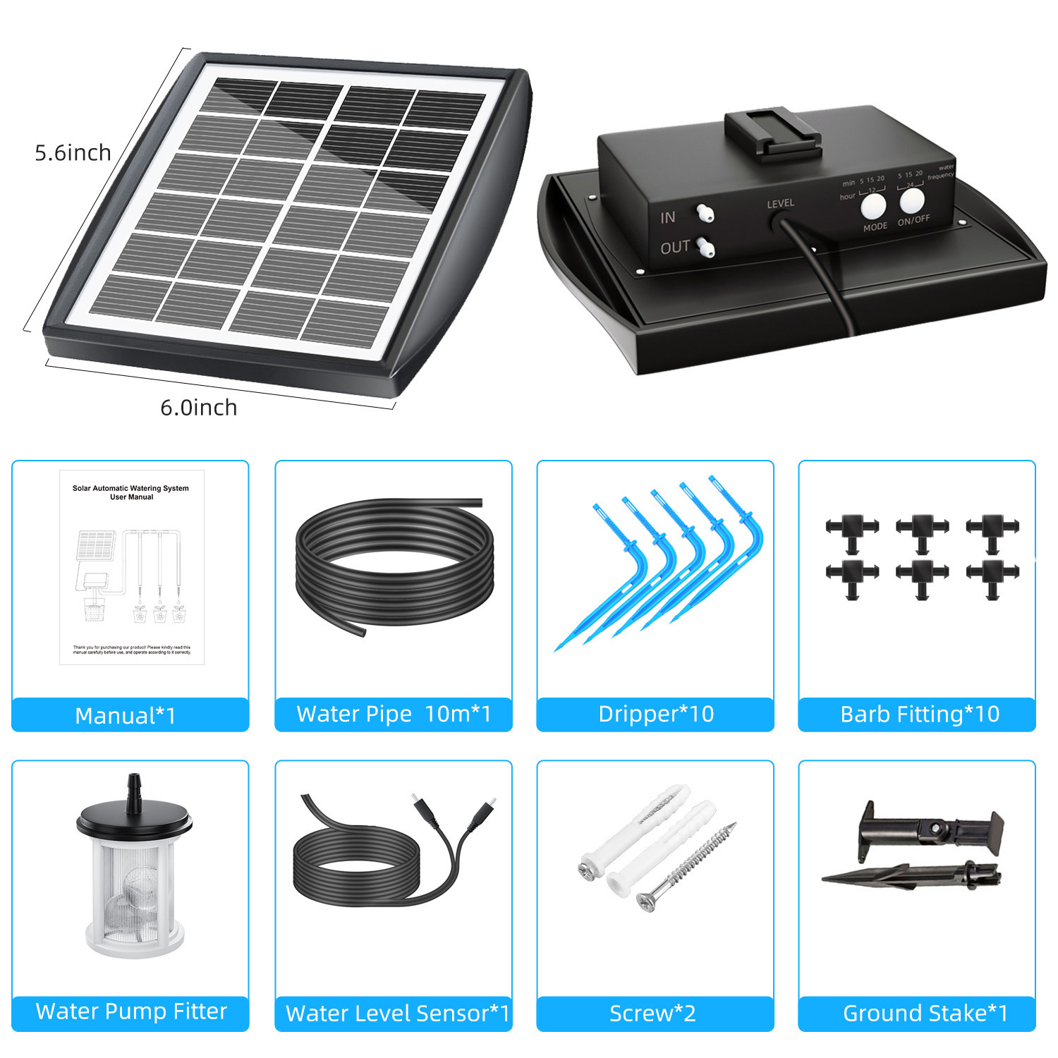 ปั๊มน้ำพลังงานแสงอาทิตย์สำหรับ - Automatic Watering Pump Indoor Plants บทวิจารณ์และราคา