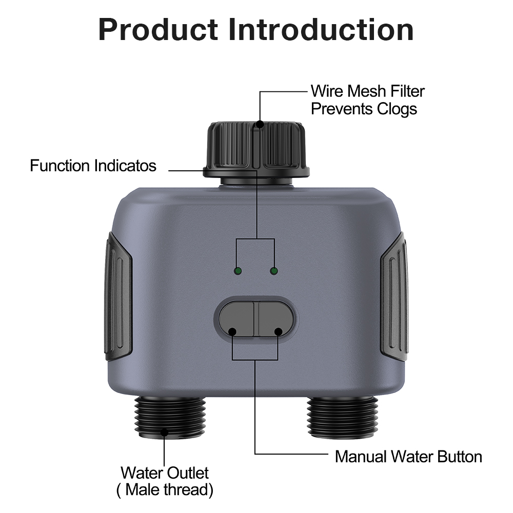 ตัวควบคุมวาล์วตั้งเวลาปล่อยน้ำ - Tuya Zigbee Garden Irrigation Controller บทวิจารณ์และราคา
