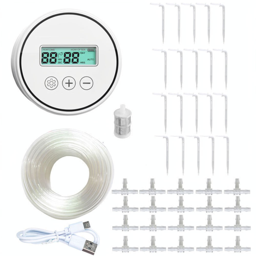 เครื่องมือรดน้ำแบบหยดอัตโนมัติ - Drip Irrigation System Automatic Kit บทวิจารณ์และราคา