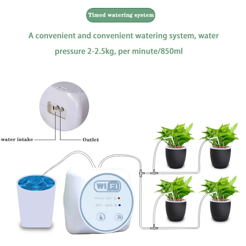 ตัวควบคุมระบบรดน้ำอัตโนมัติแบบ - Automatic Watering Pump Indoor Plants บทวิจารณ์และราคา