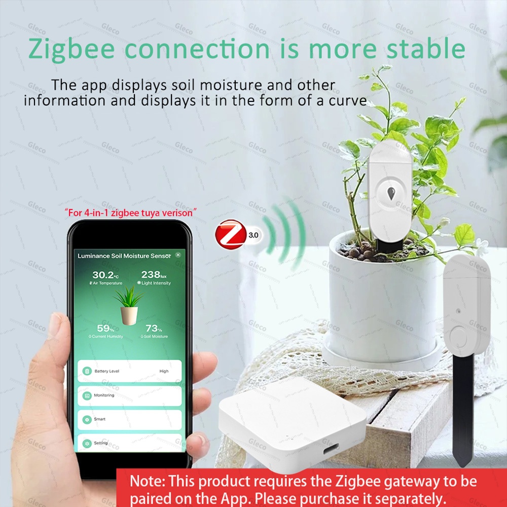 เซ็นเซอร์วัดความชื้นในดิน ZigB - Tuya Zigbee Garden Irrigation Controller บทวิจารณ์และราคา