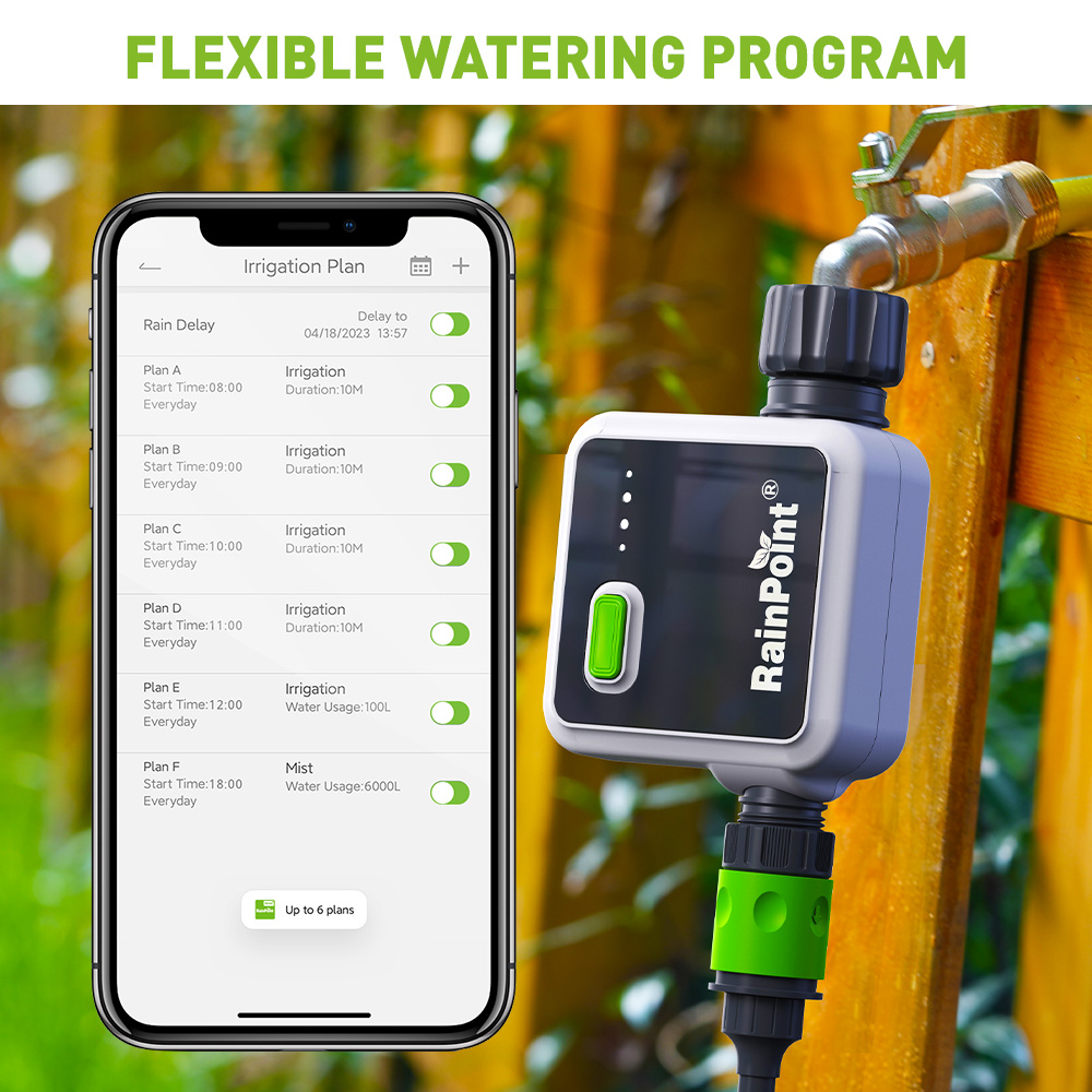 RAINPOINT ตัวตั้งเวลาควบคุมน้ำ - Wifi Water Timer Hose Faucet Smart บทวิจารณ์และราคา