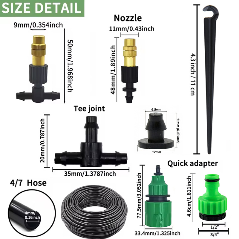 ระบบพ่นหมอกทำความเย็นกลางแจ้ง  - Mist Cooling System Outdoor Patio 15M บทวิจารณ์และราคา