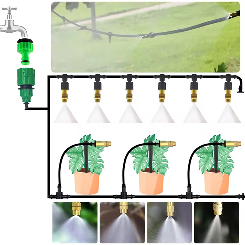ระบบพ่นหมอกทำความเย็นกลางแจ้ง  - Mist Cooling System Outdoor Patio 15M บทวิจารณ์และราคา