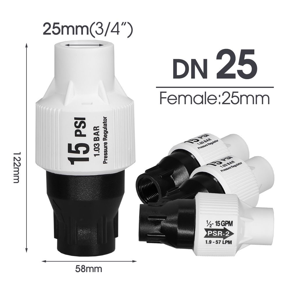 15psi ลดความดันความดัน 25 มม.3 - Drip Irrigation Pressure Regulator 15Psi บทวิจารณ์และราคา