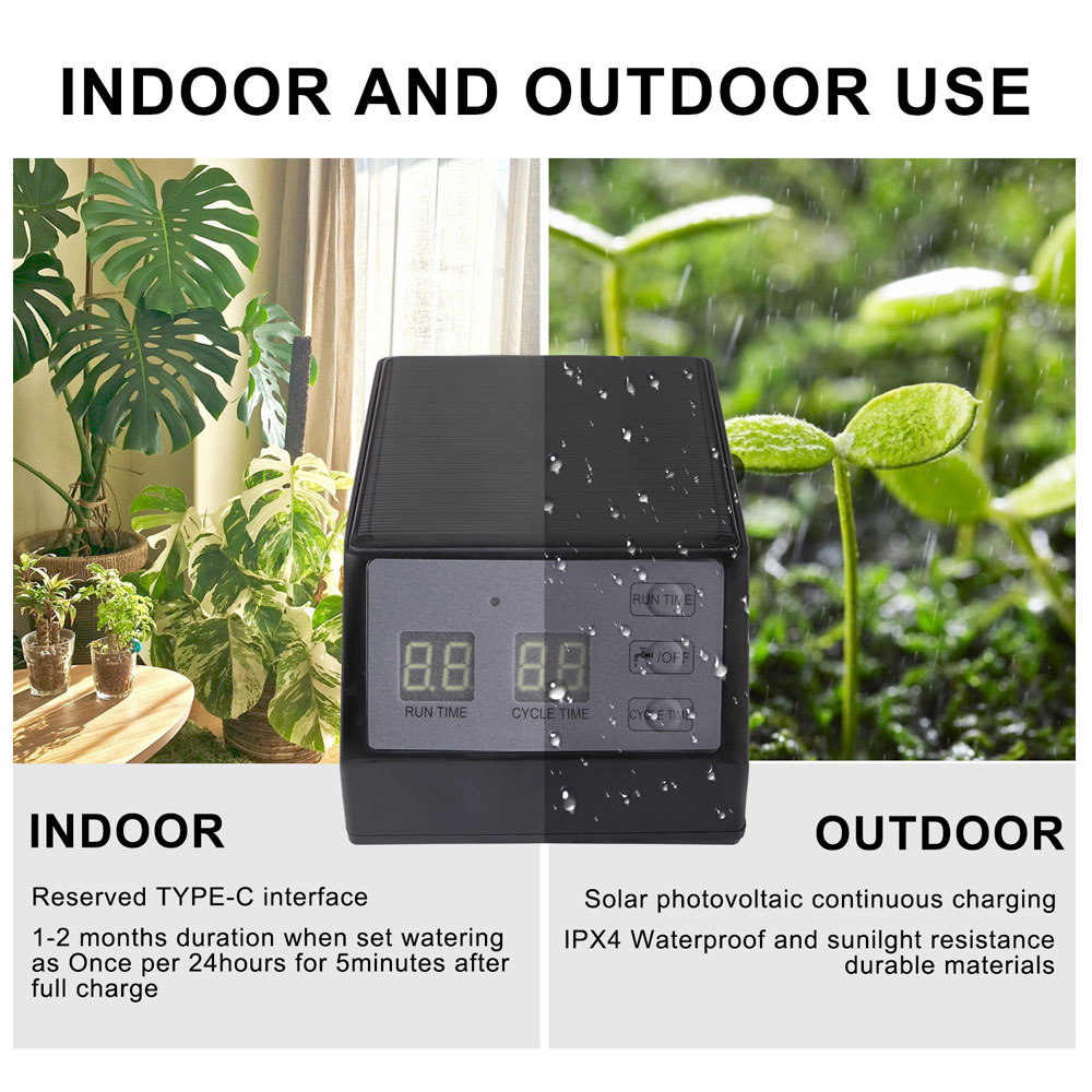 เครื่องตั้งเวลาพลังงานแสงอาทิต - Solar Drip Irrigation Kit Garden บทวิจารณ์และราคา