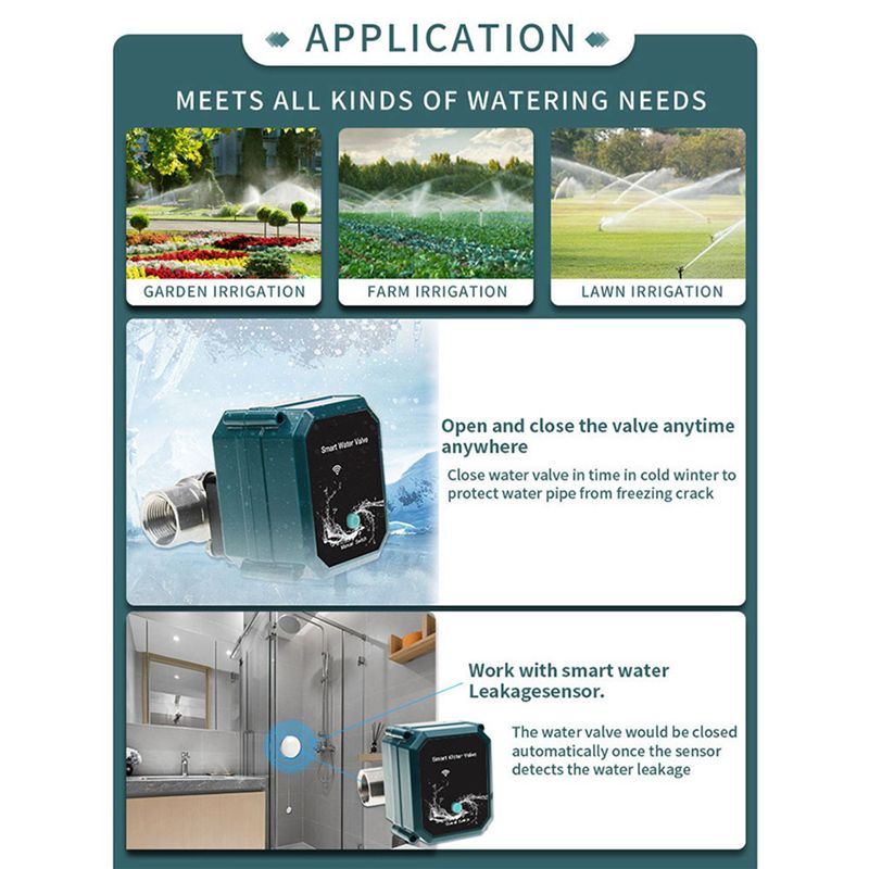 A36T-2X วาล์วน้ำแบบลูกบอลควบคุ - Tuya Zigbee Garden Irrigation Controller บทวิจารณ์และราคา