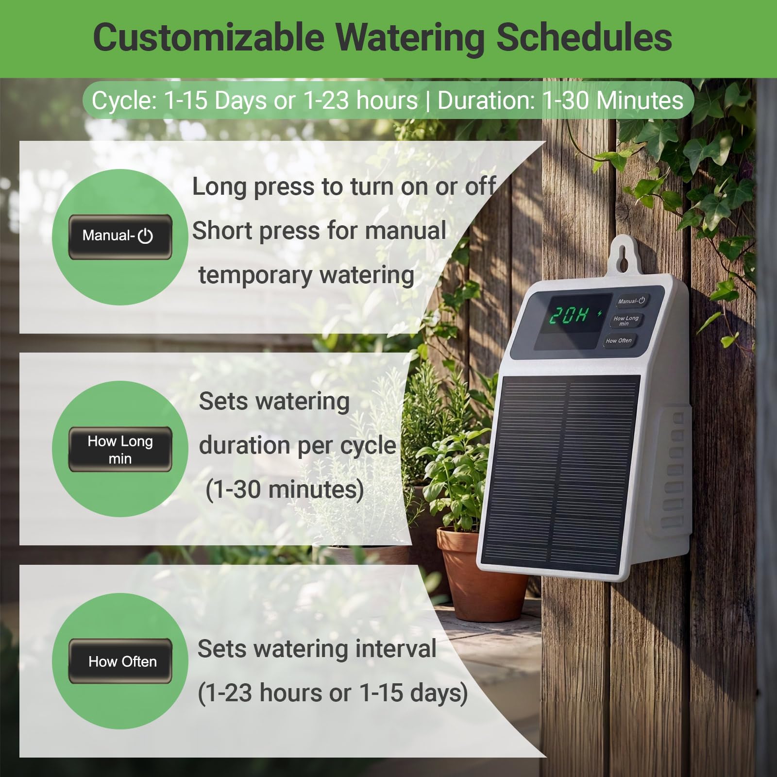 ระบบให้น้ำหยดด้วยพลังงานแสงอาท - Solar Drip Irrigation Kit Garden บทวิจารณ์และราคา