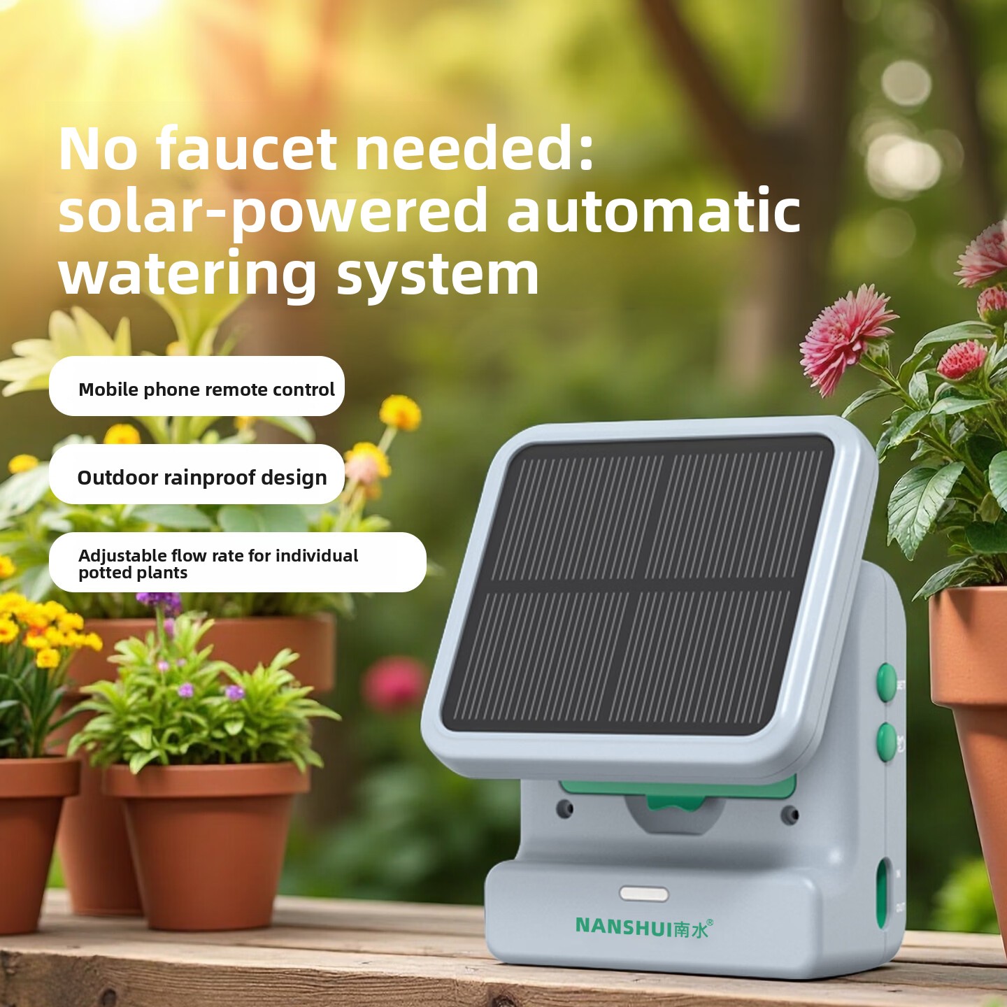 ระบบให้น้ำอัตโนมัติพลังงานแสงอ - Solar Drip Irrigation Kit Garden บทวิจารณ์และราคา