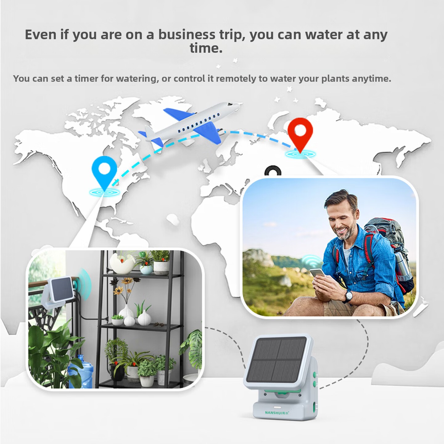 ระบบให้น้ำอัตโนมัติพลังงานแสงอ - Solar Drip Irrigation Kit Garden บทวิจารณ์และราคา