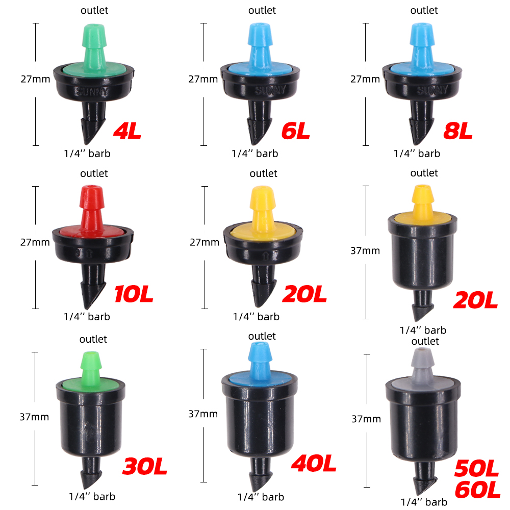 10-15PCS เรือนกระจกรดน้ํา Micr - Drip Emitters Adjustable 360 Micro บทวิจารณ์และราคา