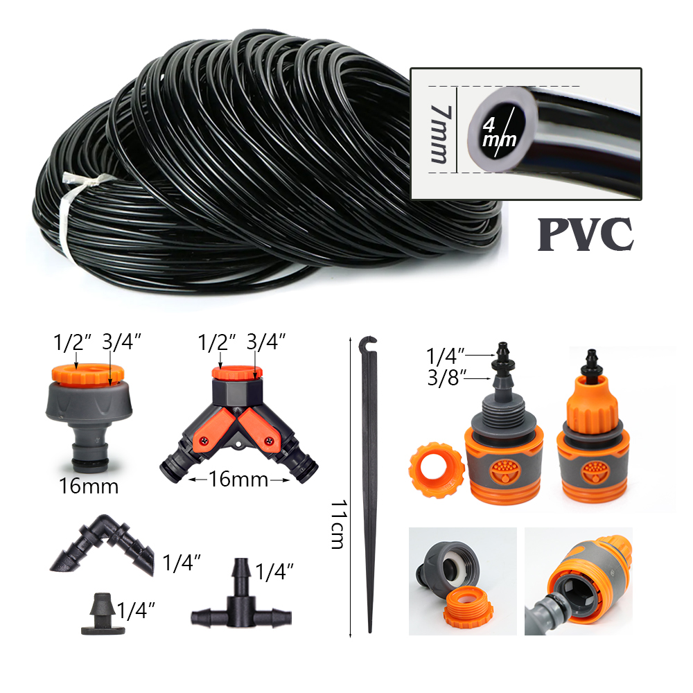 ชุดระบบรดน้ำอัตโนมัติแบบหยดด้ว - Solar Drip Irrigation Kit Garden บทวิจารณ์และราคา