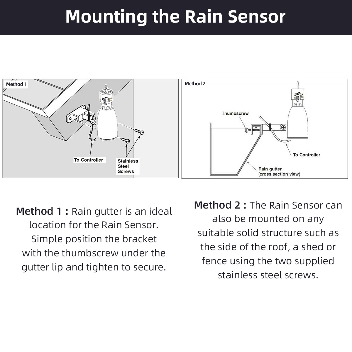 เซ็นเซอร์วัดปริมาณน้ำฝนขนาดเล็ - Rain Sensor For Irrigation Timer บทวิจารณ์และราคา
