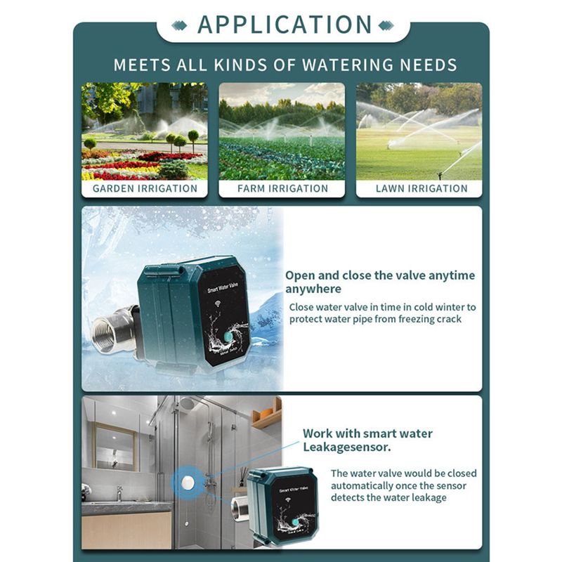 B50C วาล์วน้ำแบบลูกบอลไฟฟ้าอัจ - Tuya Zigbee Garden Irrigation Controller บทวิจารณ์และราคา