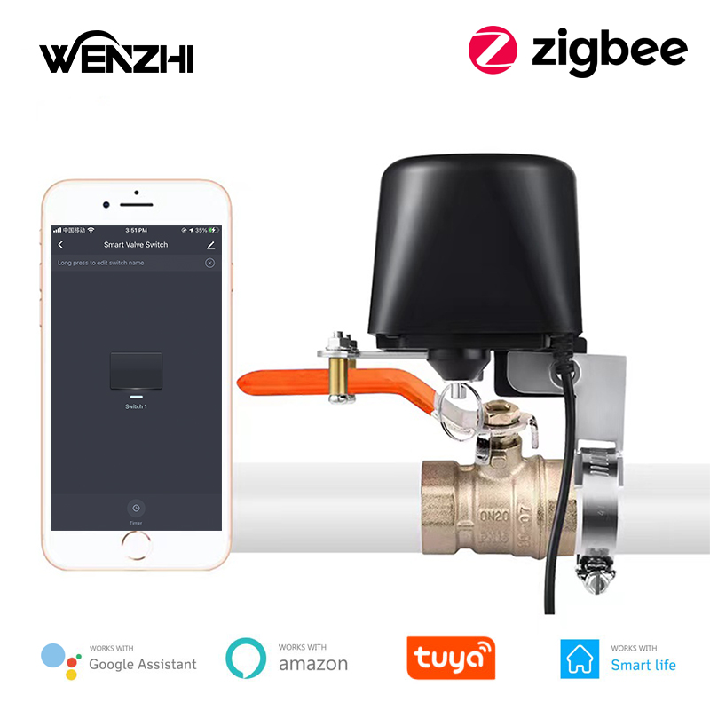 ZigBee น้ํา/วาล์วแก๊สรีโมทคอนโ - Tuya Zigbee Garden Irrigation Controller บทวิจารณ์และราคา