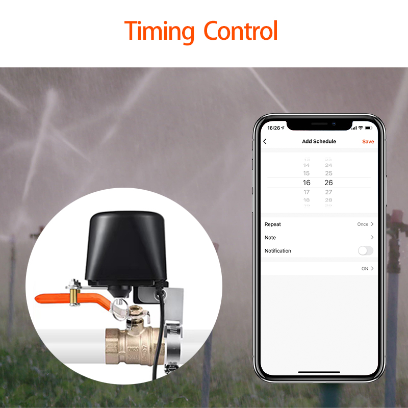 ZigBee น้ํา/วาล์วแก๊สรีโมทคอนโ - Tuya Zigbee Garden Irrigation Controller บทวิจารณ์และราคา