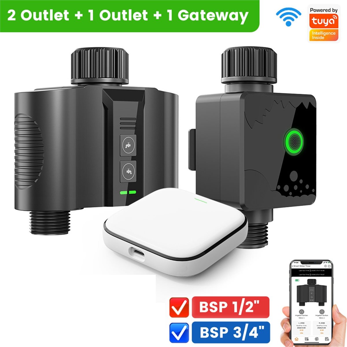 Y17A ชุดตั้งเวลาเปิด-ปิดน้ำแบบ - Wifi Water Timer Hose Faucet Smart บทวิจารณ์และราคา