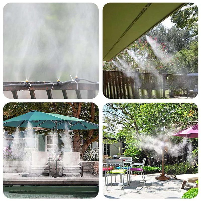 TFORU-2X ระบบทำความเย็นแบบพ่นห - Mist Cooling System Outdoor Patio 15M บทวิจารณ์และราคา