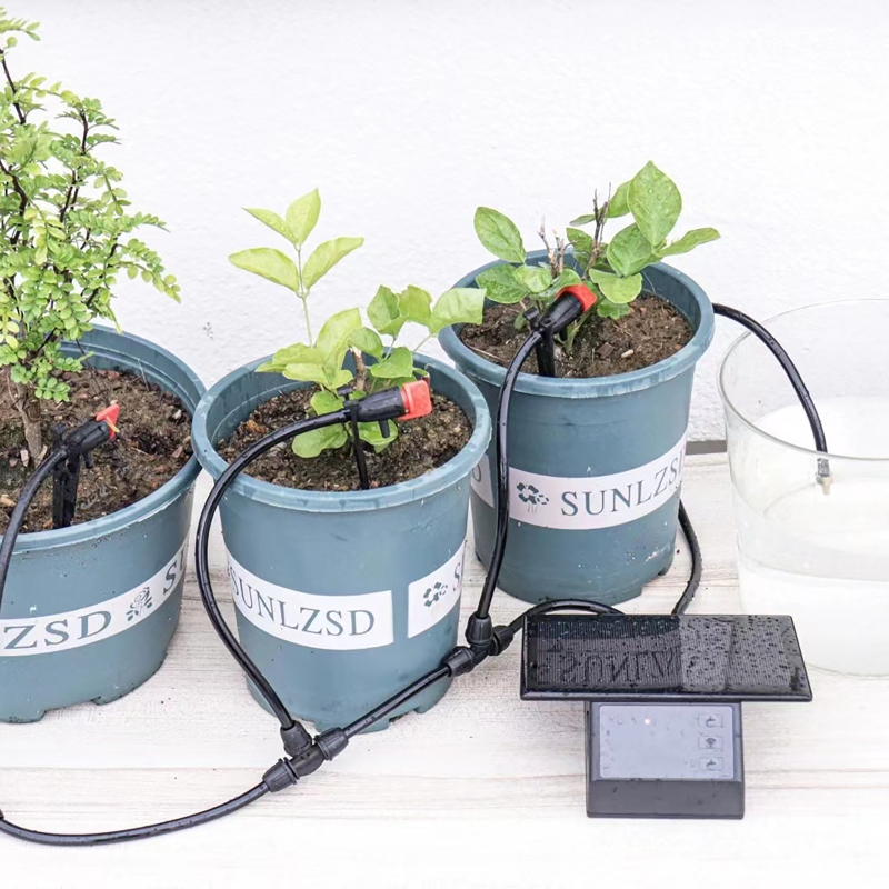 WIFI พลังงานแสงอาทิตย์เครื่องร - Solar Drip Irrigation Kit Garden บทวิจารณ์และราคา