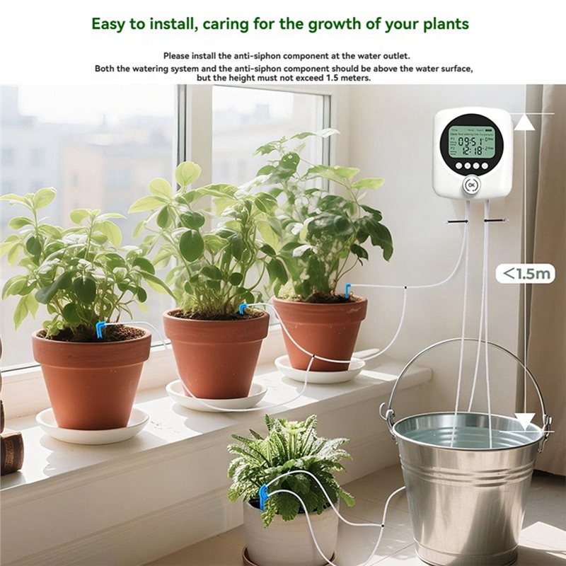 ABRU-Vacation ระบบรดน้ำต้นไม้อ - Automatic Watering Pump Indoor Plants บทวิจารณ์และราคา