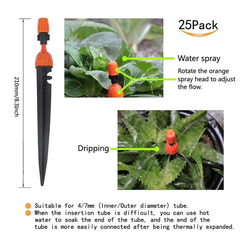 หัวฉีดน้ำแบบไมโครสเปรย์ปรับได้ - Drip Emitters Adjustable 360 Micro บทวิจารณ์และราคา