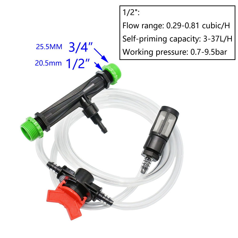 1/2 3/4 1 1.5นิ้ว Venturi ปุ๋ย - Fertilizer Injector Venturi 3/4 Inch บทวิจารณ์และราคา